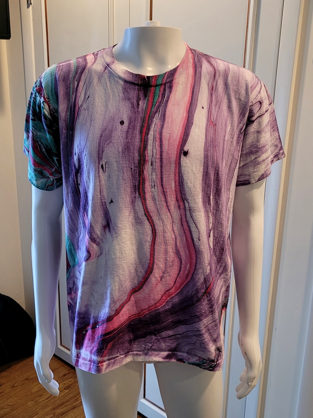 Vintage Eye-Dye 1990s Marbled T-Shirt- Size L